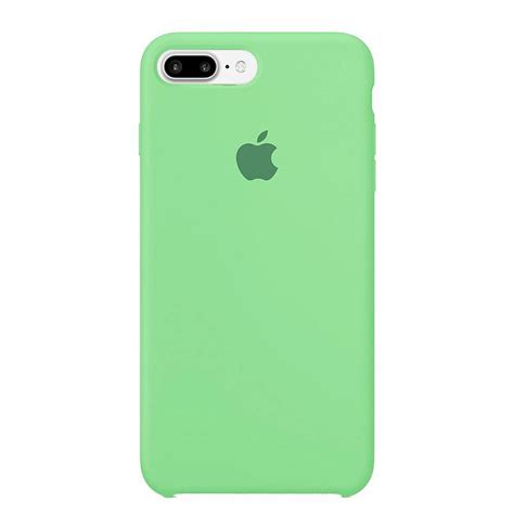 Capa Iphone 78 Plus Silicone Case Apple Verde Água Chic Outlet