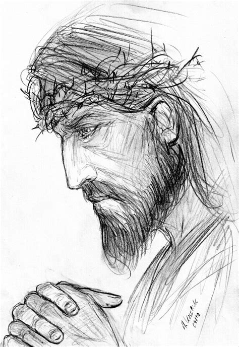 Now that you have the head shape sketched out, you can begin sketching out the eyes, and the lining of jesus' nose like you see here. LETERS image by Giantstepsme in 2020 | Jesus drawings ...
