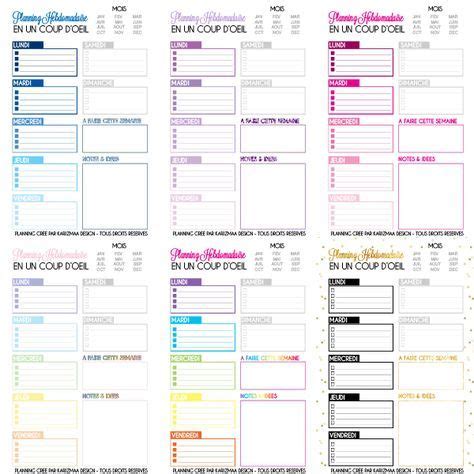 Calendrier 2020 planificateur des programmes imprimables : Planning semaine à imprimer | Planning semaine, Planning ...