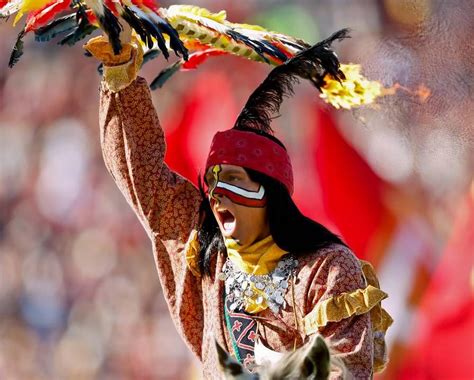 Fsu Florida State Seminoles Chief Osceola Closeup Of Flaming Spear At