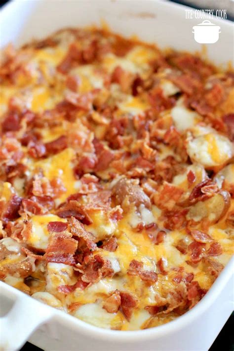 Baked Bacon Cheddar Potatoes The Country Cook