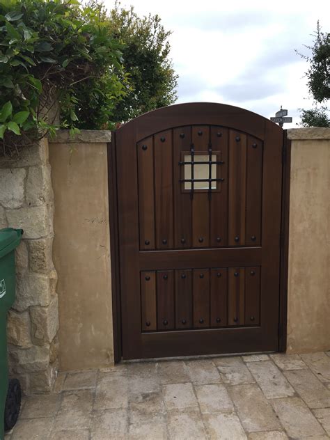Custom Wood Gate By Garden Passages Large Custom Wood Gate With