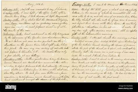 Civil War Diary 1862 Npages From The Diary Of Confederate Officer