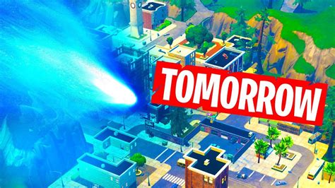 Tilted Towers Comet Event Confirmed Tomorrow Meteor Impact Youtube