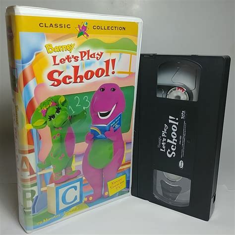 Barney Lets Play School Vhs 1999 Vintage Rare New Sealed Ebay
