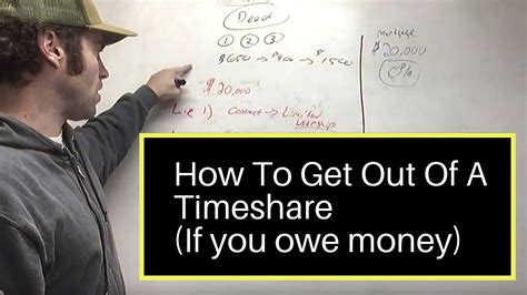 How To Get Out Of A Timeshare Contract If You Owe Money Youtube