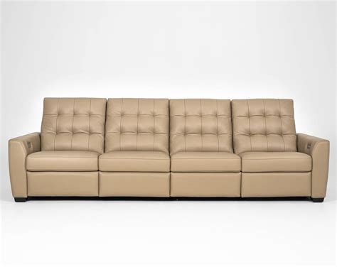 American Leather Napa Contemporary Power Reclining 4 Seat Sofa Story