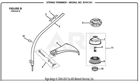 ryobi string trimmer parts diagram