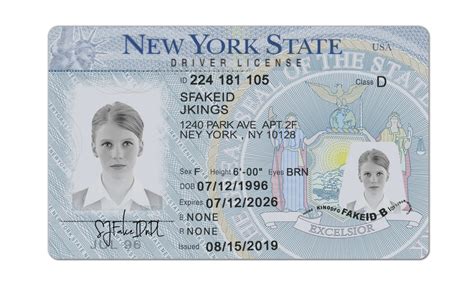New York Driver License Template V2 2023