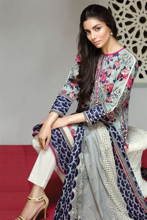 khaadi lawn and chiffon eid dresses collection 2016 2017