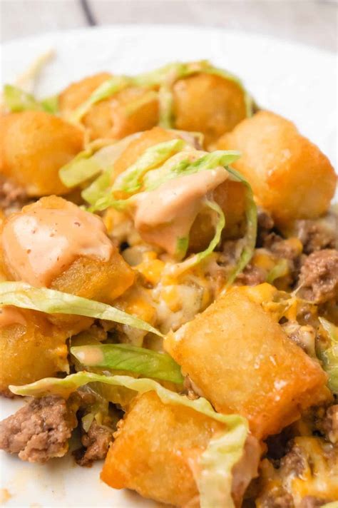 Big Mac Tater Tot Casserole - THIS IS NOT DIET FOOD