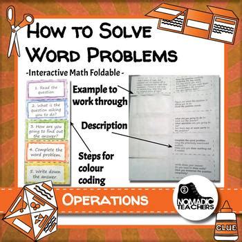 Childhood obesity can be harmful to children in several ways, such as: How to solve word problems interactive notebook math ...