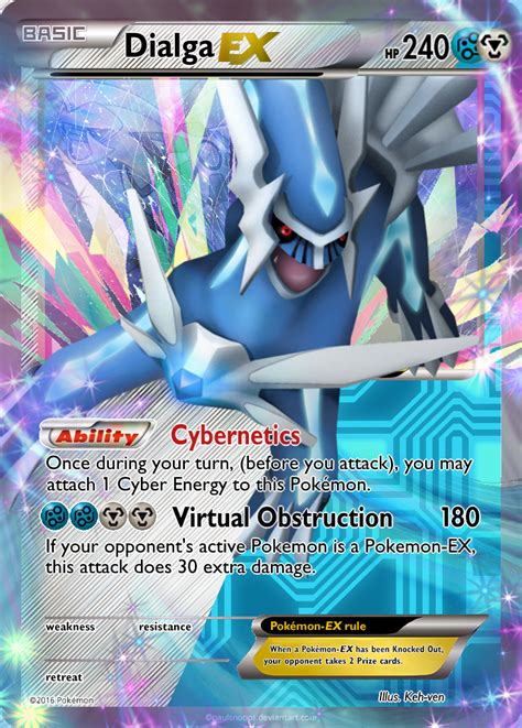 Find great deals on ebay for pokemon palkia card. Dialga EX Custom Pokemon Card by KryptixDesigns | Pokemon cards, Cool pokemon cards, Rare ...