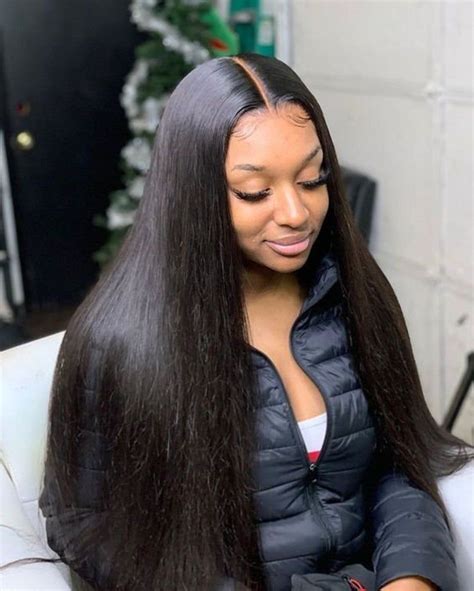 Lace Frontal Wigs Straight Wigs Long Hair Black Natural Bangs Wavy Lace