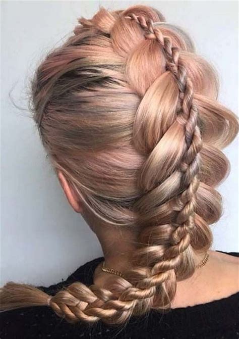 What type of braid hairstyle is part of the fashion world today?there are many braid hairstyles for long hair such as the dutch braid, the waterfall twist add some cute braid styles or two that start under the messy topknot for the best effortless style. Different braid hairstyles for long hair