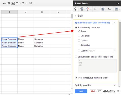 How To Split Cells In Google Sheets