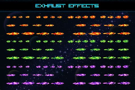 Space Shooter Game Kit Pixel Art By Free Game Assets Gui Sprite