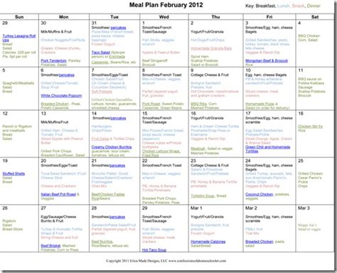 The aim is to gradually guide you towards a healthier eating pattern that consists of bigger diabetic users should adjust their medicine based on the weight loss they experience while using weight watchers. Monthly Meal Plan: February 2012 - Confessions of a Homeschooler