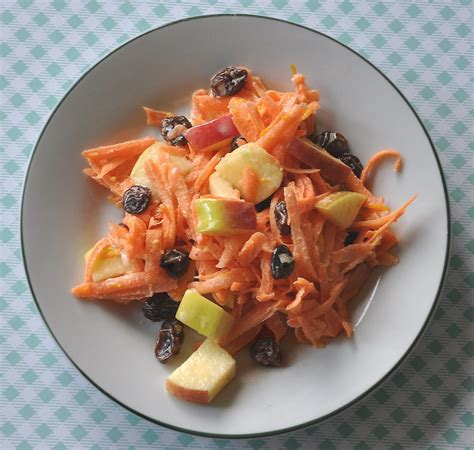 Cook until the potatoes are just tender, about 20 place the potatoes in a bowl, season lightly with salt and pepper and gently toss with two tablespoons of the vinegar and one tablespoon of the oil. Aunt B on a Budget: Carrot, Raisin, and Apple Salad with ...