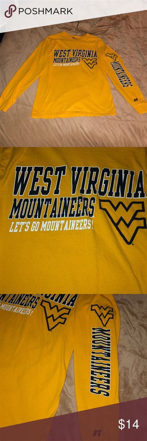 West Virginia University Long Sleeve Tee Shirt Long Sleeve Tee Shirts