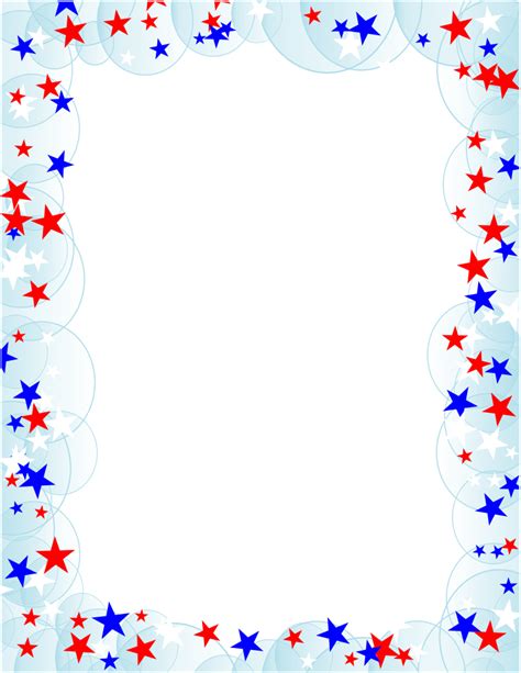 Stars And Bubbles Border Free Borders And Clip