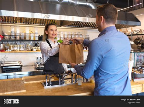Smiling Young Waiter Image And Photo Free Trial Bigstock