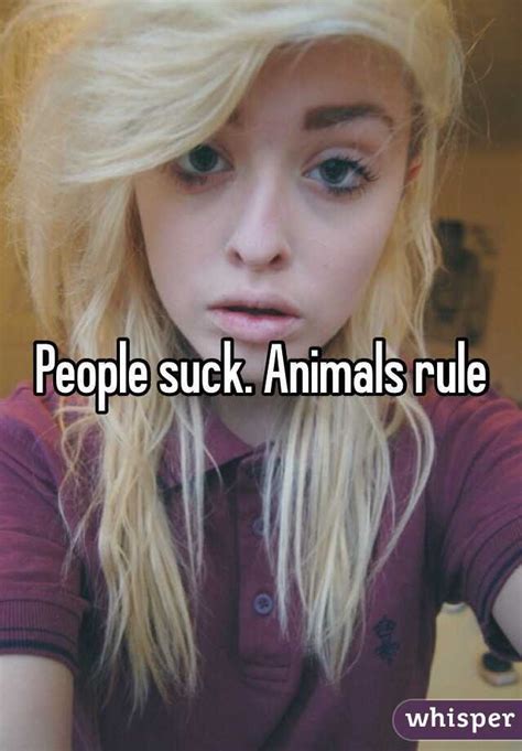 People Suck Animals Rule