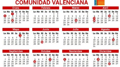 Calendario Laboral 2023 Valencia Oficial Imagesee