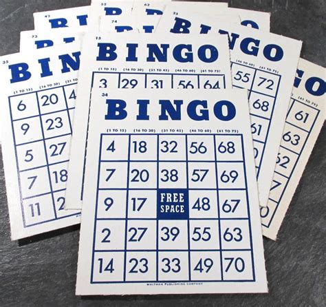 Bingo Cards Vintage Bingo Cards Ten 10 Bingo Cards Cardboard Etsy