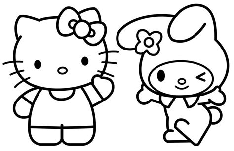 Kuromi And My Melody Coloring Pages Sanrio Characters Coloring Pages My Xxx Hot Girl