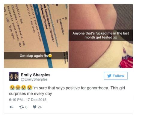 Girl Snapchats Std Results With A Message To Whoever Recently Had Sex With Her Gallery Ebaum