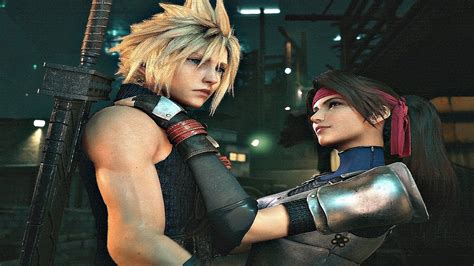 Final Fantasy Vii Remake Jessie Kisses Cloud And Invites Him Home Youtube