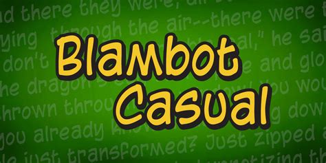Blambot Casual Blambot Comic Fonts And Lettering