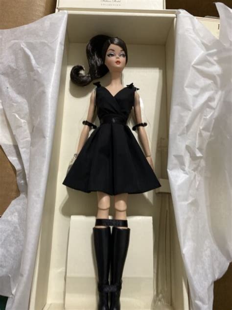 Classic Black Dress Silkstone Barbie Doll 2016 Gold Label Mattel Dwf53 For Sale Online Ebay