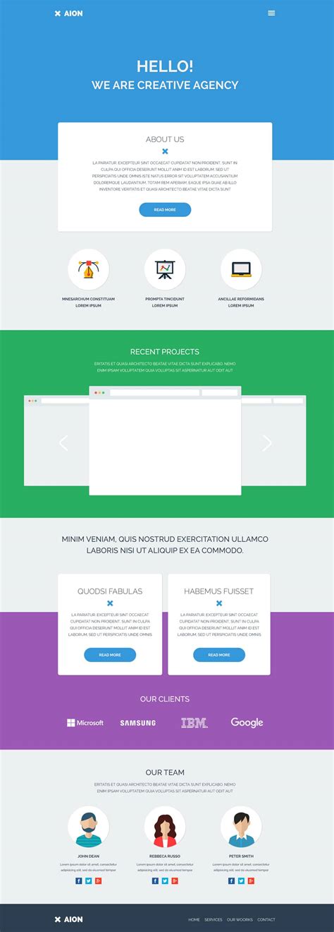 Free Corporate and Business Web Templates PSD