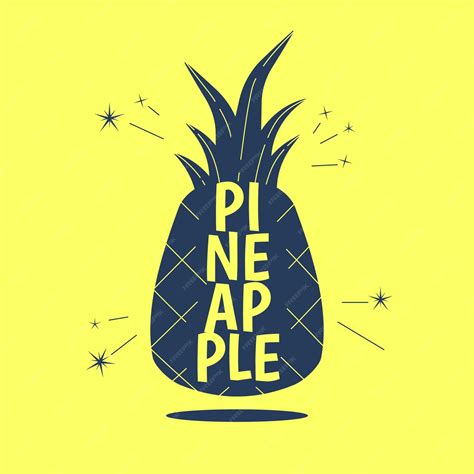 Free Vector Hand Drawn Pineapple Silhouette