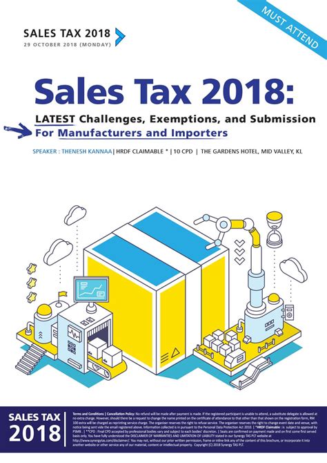 Your 2018 tax is only due in 2019, and any refund will be made after the submission in april 2019. Malaysia Sales Tax 2018 Brochure 29 October 2019 by ...