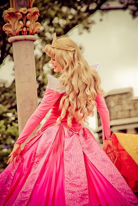 Aurora Beauty Blond Hair Blondine Castle Disney Dress Gold Gold Hair Pink Princess