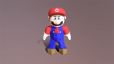 Mario 3d Model By Mike Stewart Mikestewart 507f10f Sketchfab