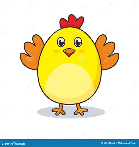 Funny Chicken Vector Illustration Stock Vector Illustration Of Farm