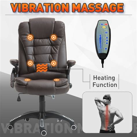 HomCom Office Chair Massager With Heat High 2 
