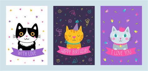Top Happy Birthday Kitten Clip Art Vector Graphics And