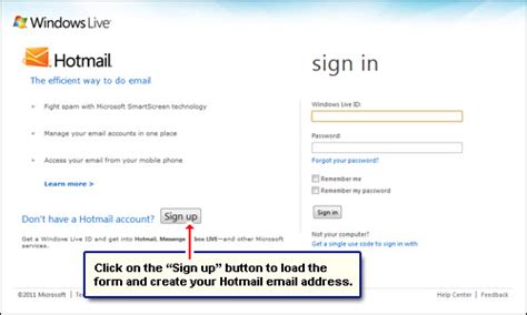 How To Create Hotmail Account Get A Free Email Address Instructions