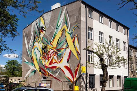 Shida Paints A New Mural For Urban Forms 15 In Lodz Poland