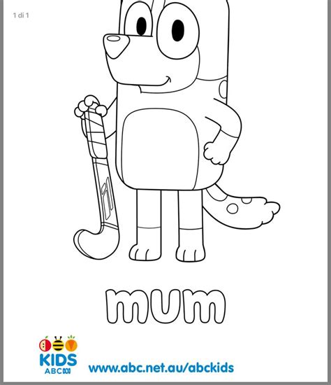 Pin By Whitney Lawson On Bluey Birthday Kids Colouring Printables