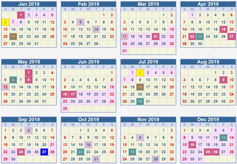 Calendar 2019 School Terms And Holidays South Africa