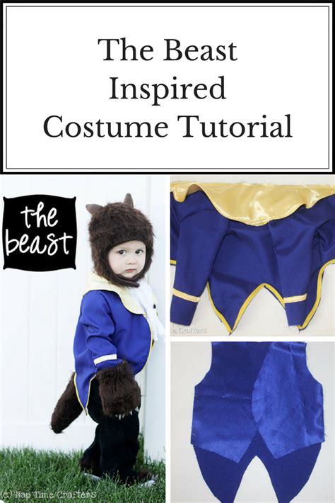 Diy Beast Costume Homemade Sewing Tutorial Halloween Costume