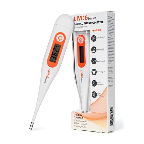 Digital Medical Thermometer Oral Rectal Thermometer For Infant And Adult Fever Livingbasics
