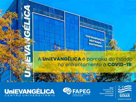 Governo De Goiás Apoia Projeto Desenvolvido Na UnievangÉlica UnievangÉlica