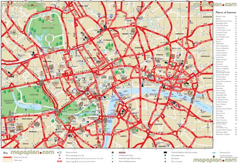 London Map Interactive Printable Detailed Travel